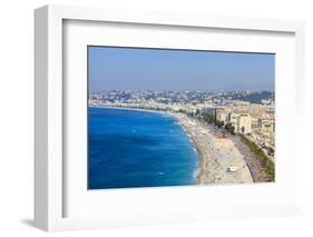 Baie Des Anges and Promenade Anglais-Amanda Hall-Framed Photographic Print