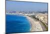 Baie Des Anges and Promenade Anglais-Amanda Hall-Mounted Photographic Print