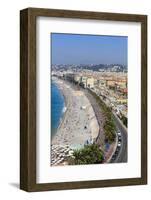 Baie Des Anges and Promenade Anglais-Amanda Hall-Framed Photographic Print