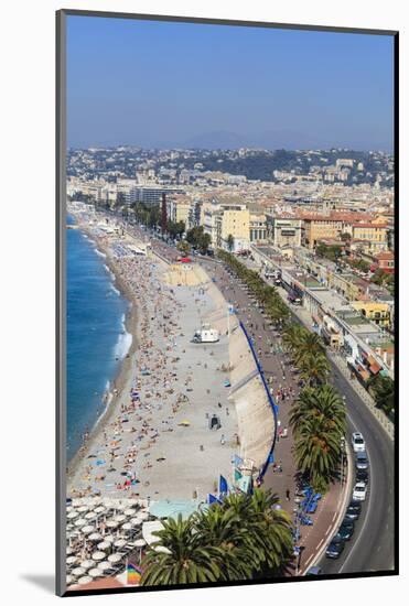 Baie Des Anges and Promenade Anglais-Amanda Hall-Mounted Photographic Print