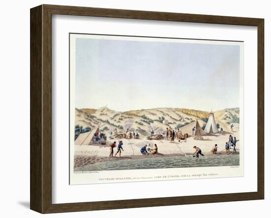 Baie Des Chiens Marins-Alphonse Pellion-Framed Giclee Print