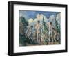 Baigneurs (Bathers)-Paul Cézanne-Framed Giclee Print