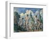 Baigneurs (Bathers)-Paul Cézanne-Framed Giclee Print