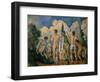 Baigneurs (the bathers). Oil on canvas (1890-1892) 60 x 82 cm R. F. 1965-3.-Paul Cezanne-Framed Giclee Print