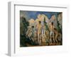 Baigneurs (the bathers). Oil on canvas (1890-1892) 60 x 82 cm R. F. 1965-3.-Paul Cezanne-Framed Giclee Print