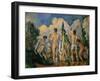 Baigneurs (the bathers). Oil on canvas (1890-1892) 60 x 82 cm R. F. 1965-3.-Paul Cezanne-Framed Giclee Print