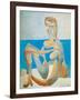 Baigneuse Assise au Bord de la Mer, c.1930-Pablo Picasso-Framed Art Print