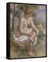 Baigneuse assise dans un paysage, dite Eurydice-Pierre-Auguste Renoir-Framed Stretched Canvas