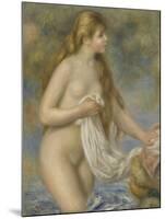 Baigneuse aux cheveux longs-Pierre-Auguste Renoir-Mounted Giclee Print