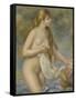 Baigneuse aux cheveux longs-Pierre-Auguste Renoir-Framed Stretched Canvas