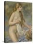 Baigneuse aux cheveux longs-Pierre-Auguste Renoir-Stretched Canvas