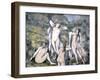 Baigneuses nues-Paul Cézanne-Framed Giclee Print