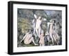 Baigneuses nues-Paul Cézanne-Framed Giclee Print