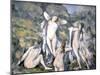 Baigneuses nues-Paul Cézanne-Mounted Giclee Print