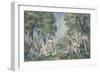 Baigneuses-Paul Cézanne-Framed Giclee Print