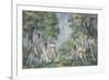 Baigneuses-Paul Cézanne-Framed Giclee Print