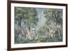 Baigneuses-Paul Cézanne-Framed Giclee Print