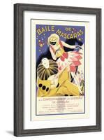 Baile de Mascaras-null-Framed Art Print