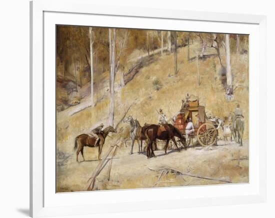 Bailed up-Tom Roberts-Framed Giclee Print