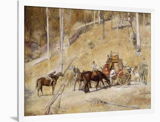 Bailed up-Tom Roberts-Framed Giclee Print