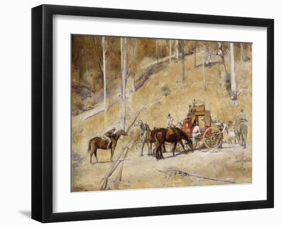 Bailed up-Tom Roberts-Framed Giclee Print