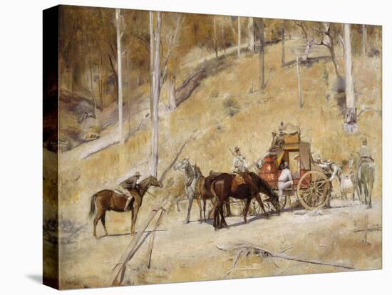 Bailed up-Tom Roberts-Stretched Canvas