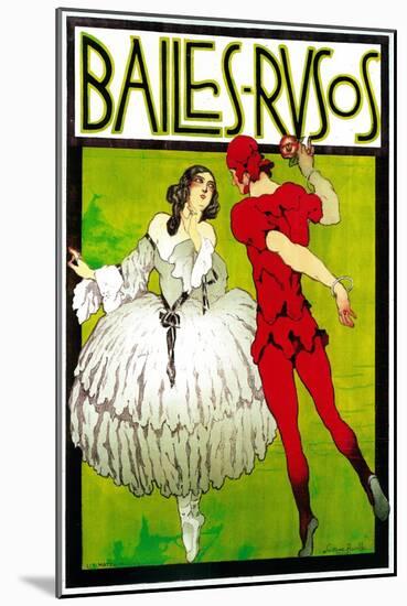 Bailes Rusos (Russion Dance) Theater-Lantern Press-Mounted Art Print