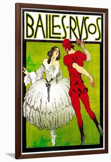 Bailes Rusos (Russion Dance) Theater-Lantern Press-Framed Art Print