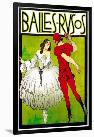 Bailes Rusos (Russion Dance) Theater-Lantern Press-Framed Art Print