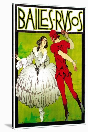 Bailes Rusos (Russion Dance) Theater-Lantern Press-Stretched Canvas