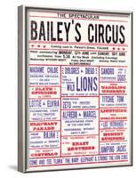 Baileys Circus-The Vintage Collection-Framed Art Print