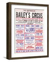 Baileys Circus-The Vintage Collection-Framed Art Print