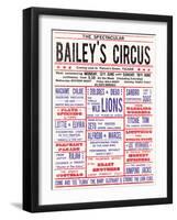 Baileys Circus-The Vintage Collection-Framed Art Print