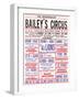 Baileys Circus-The Vintage Collection-Framed Art Print
