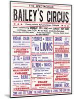 Baileys Circus-The Vintage Collection-Mounted Art Print