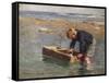 Bailing Out the Boat-William Marshall Brown-Framed Stretched Canvas