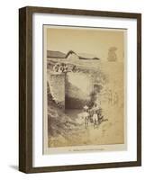 Bailing water in time of drought, 1877-Oscar Jean Baptiste Mallitte-Framed Giclee Print