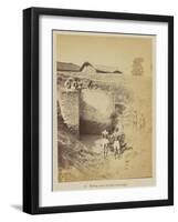 Bailing water in time of drought, 1877-Oscar Jean Baptiste Mallitte-Framed Giclee Print