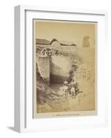 Bailing water in time of drought, 1877-Oscar Jean Baptiste Mallitte-Framed Giclee Print