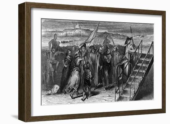 Bailly Guillotined-Tony Johannot-Framed Art Print