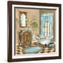 Bain de Cru I - Blue-Gregory Gorham-Framed Art Print