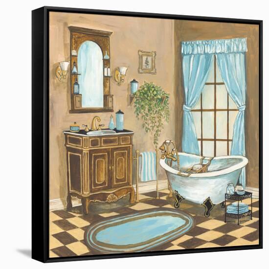 Bain de Cru I - Blue-Gregory Gorham-Framed Stretched Canvas