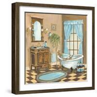 Bain de Cru I - Blue-Gregory Gorham-Framed Premium Giclee Print