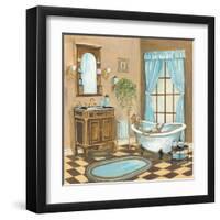 Bain de Cru I - Blue-Gregory Gorham-Framed Art Print