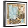 Bain de Cru II - Blue-Gregory Gorham-Framed Art Print