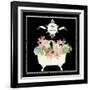 Bain du Jardin I Black-Sarah Mousseau-Framed Art Print