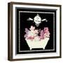 Bain du Jardin II Black-Sarah Mousseau-Framed Art Print