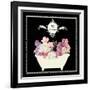 Bain du Jardin II Black-Sarah Mousseau-Framed Art Print