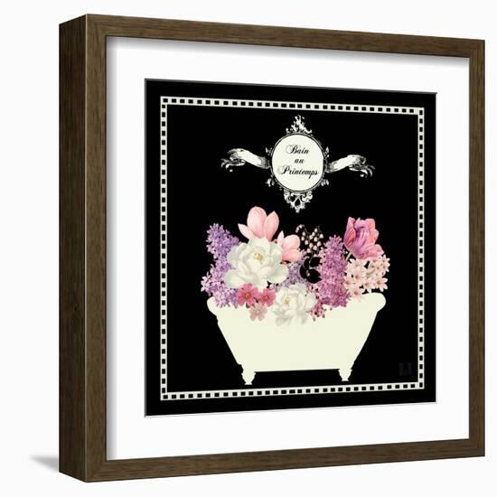 Bain du Jardin II Black-Sarah Mousseau-Framed Art Print