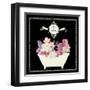 Bain du Jardin II Black-Sarah Mousseau-Framed Art Print